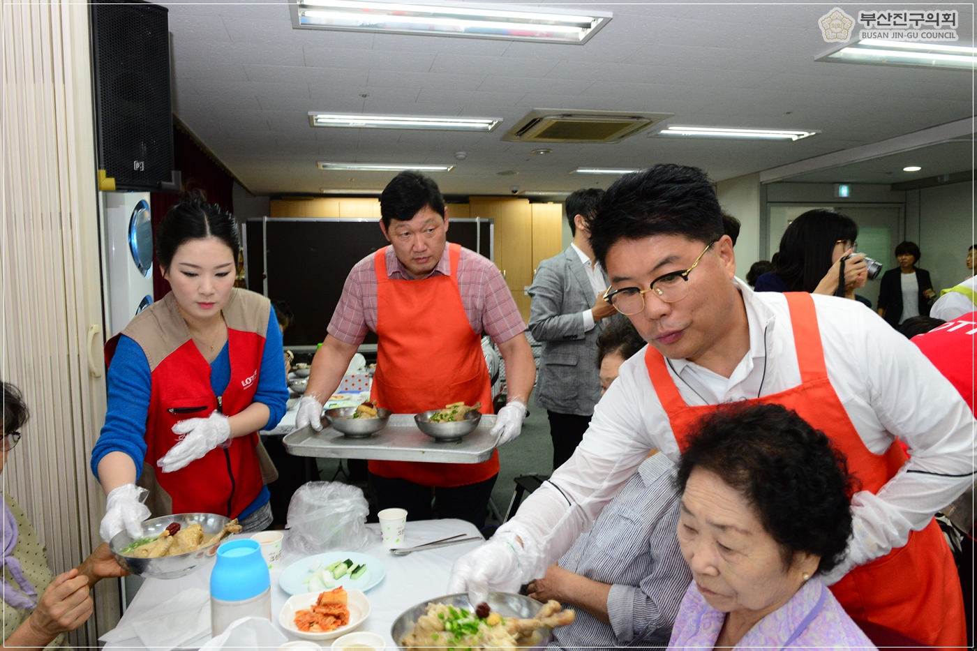 삼계탕 6천그릇 나눔행사 참석, 배식봉사 실시 5번째