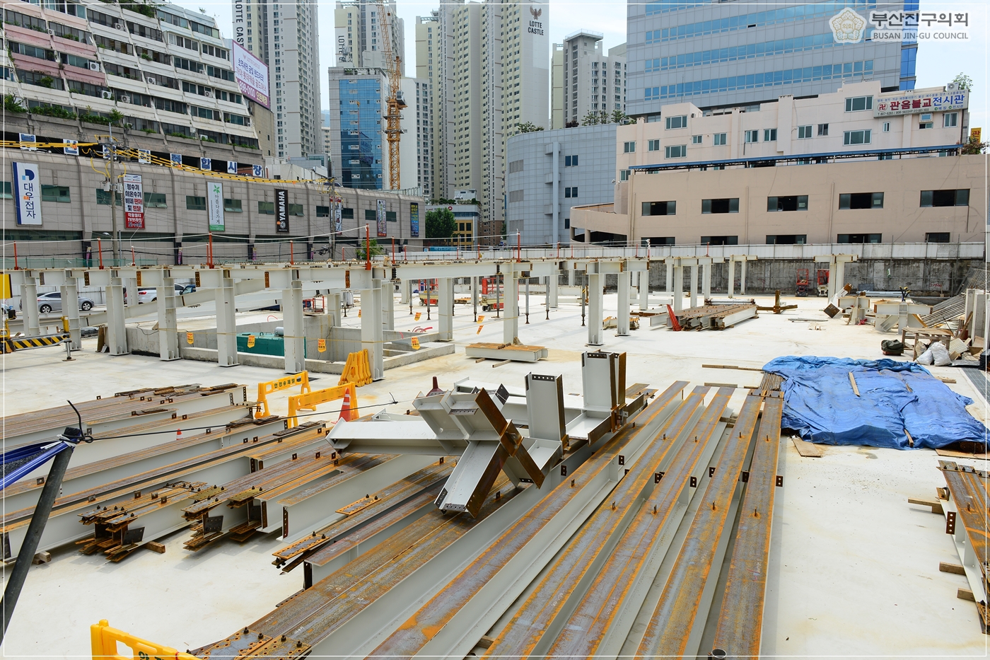 부전시장 주차장 증축공사 현장방문 2번째