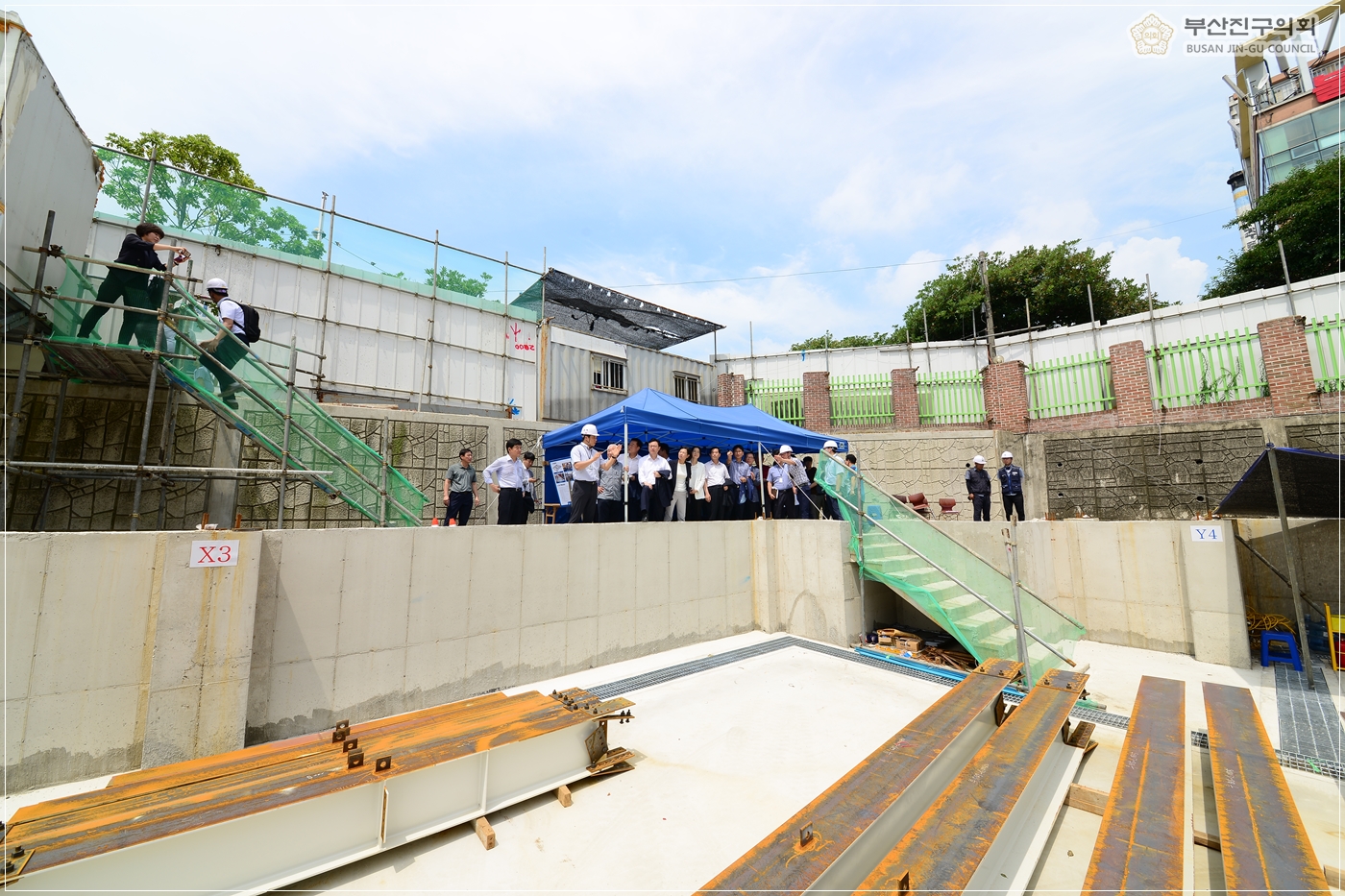 부전시장 주차장 증축공사 현장방문 4번째