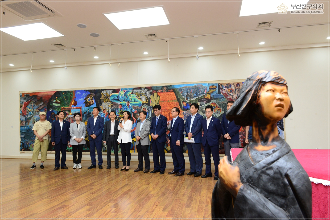 부마항쟁 40주년 기념 민중미술작품 전시회 참석 7번째