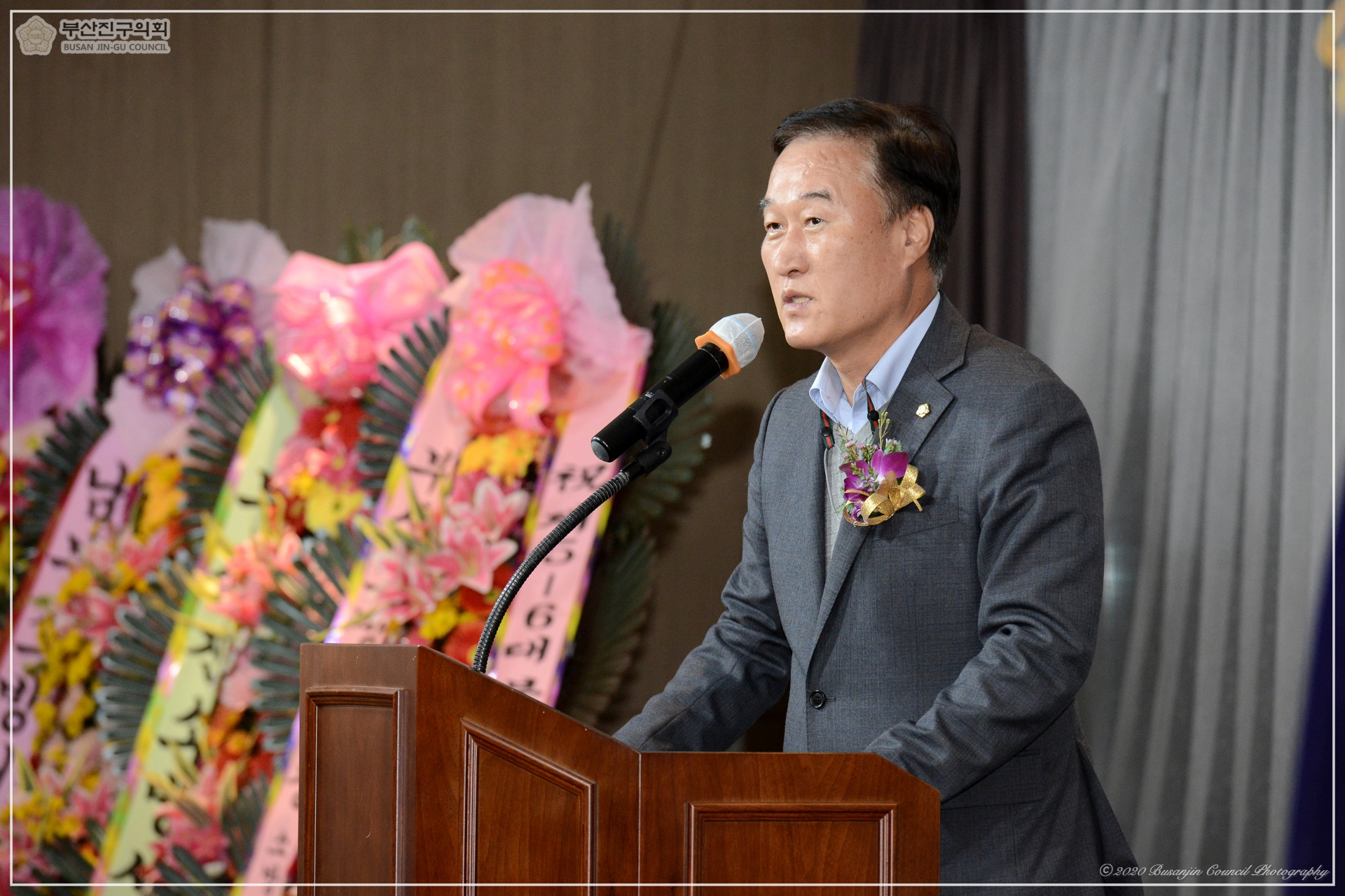 부산진소방서 여성의용소방대장 이·취임식 참석 2번째