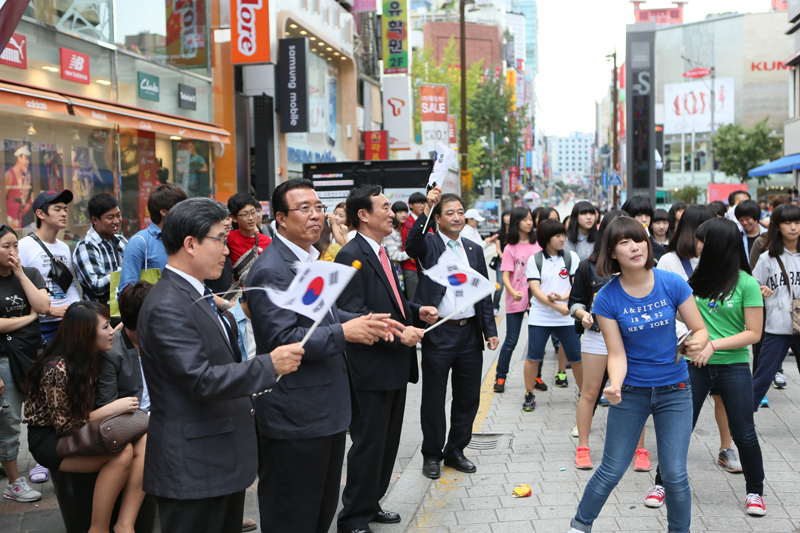 독도 수호 플래시몹 1번째