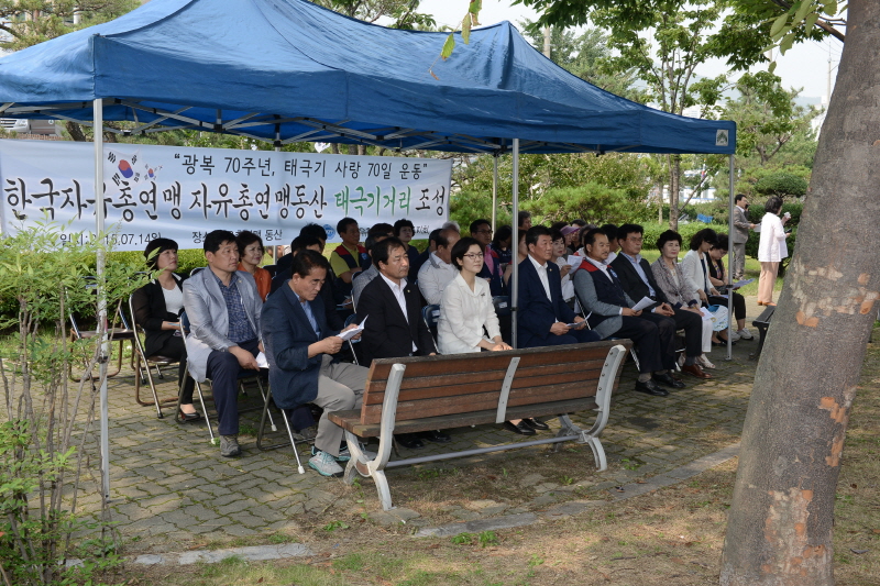 태극기거리조성 행사 5번째