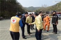 구·군의장협의회 산불진화 근무자 격려 및 구호품 전달 3번째