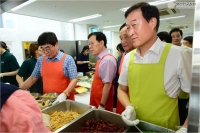 삼계탕 6천그릇 나눔행사 참석, 배식봉사 실시 3번째