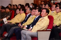 민방위대 창설 기념식 참석 3번째