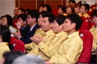 민방위대 창설 기념식 참석 5번째