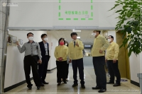 구청사 방화셔터스크린 작동 시연 참석 6번째